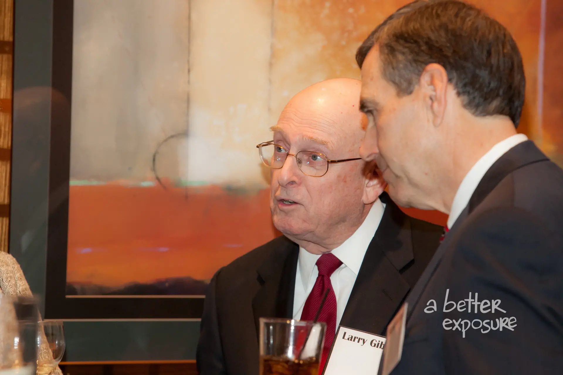 Keynote presenter and Board Member Mark Weber visit at the reception