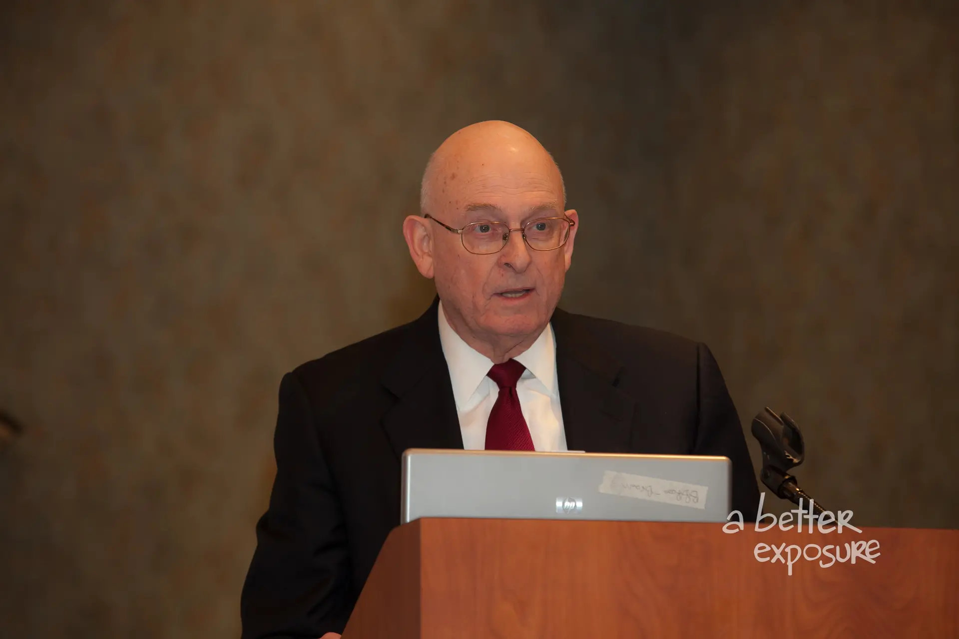 Lawrence Gibbs, former IRS Commissioner, delivers the keynote address